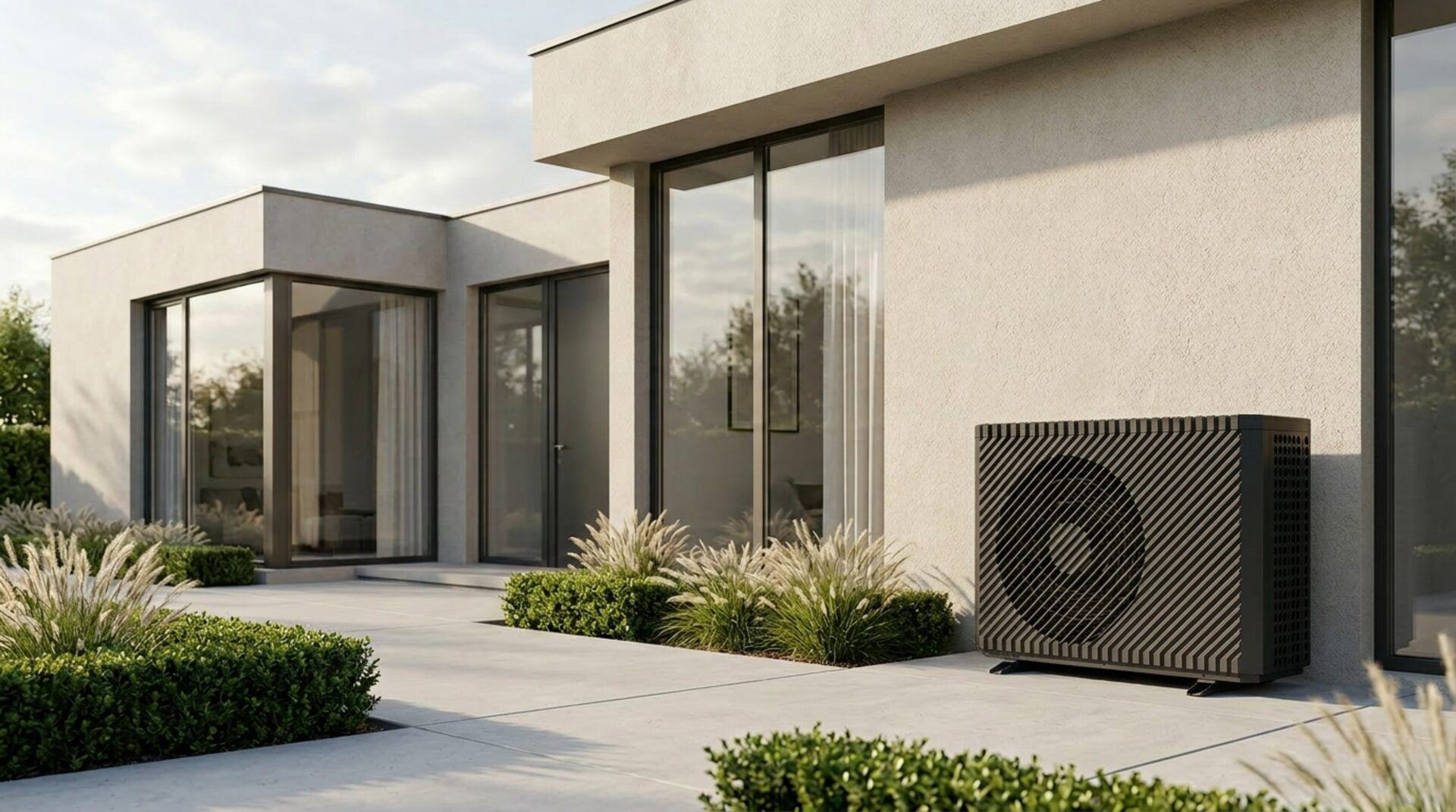 Ventus warmtepomp geïnstalleerd bij moderne woning