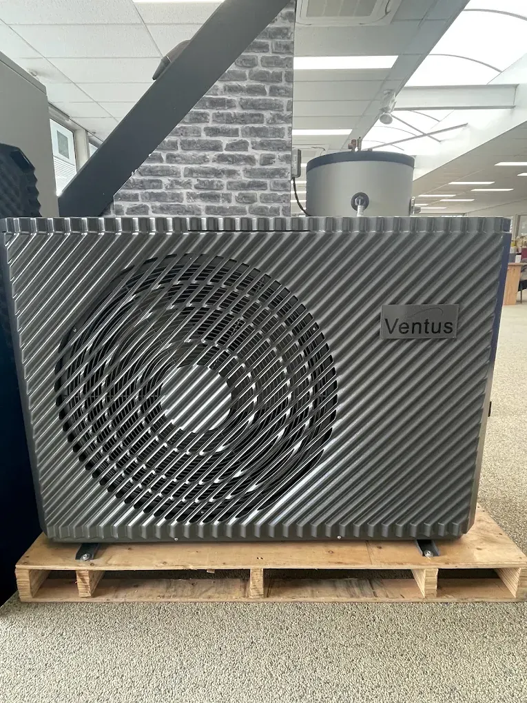 Ventus warmtepomp in onze showroom